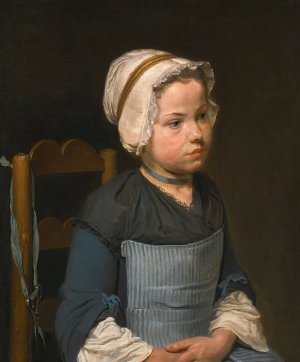 La Petite Reveuse Oil painting by Jean-Francois Gilles Colson