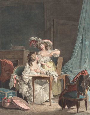 La Comparaison Oil painting by Jean Francois Janinet