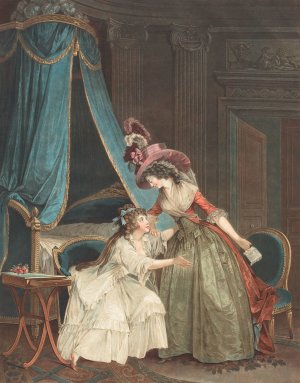 L'indiscretion by Jean Francois Janinet Oil Painting
