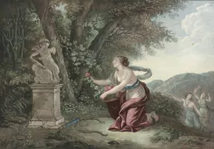 Offrande a l'amour by Jean Francois Janinet Oil Painting