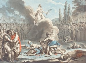 The Combat of the Horatii and the Curatii by Jean Francois Janinet Oil Painting