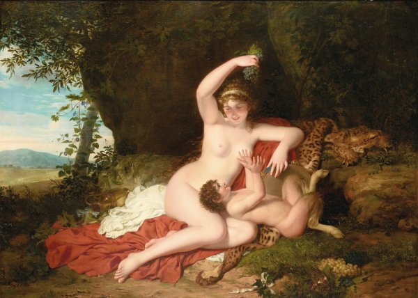 Main Product Photo of Erigone And Bacchus Painting by Jean Francois Leonor Merimee