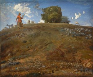 In the Auvergne by Jean-Francois Millet Oil Painting