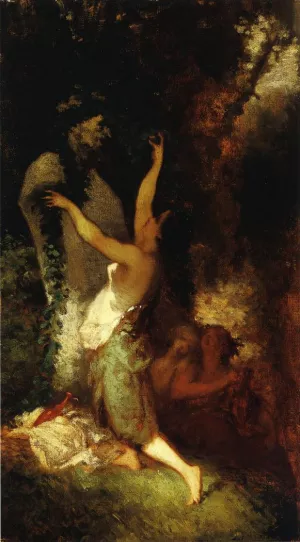 Offering to Pan painting by Jean-Francois Millet
