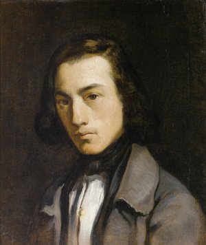Portrait De Jeune Homme by Jean-Francois Millet Oil Painting