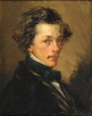 Portrait d'homme anonyme by Jean-Francois Millet Oil Painting