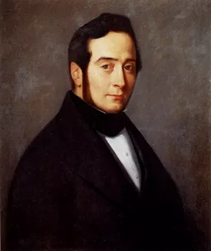 Portrait Of Eugene Canoville by Jean-Francois Millet Oil Painting