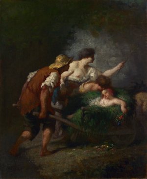 Return from the Fields by Jean-Francois Millet Oil Painting