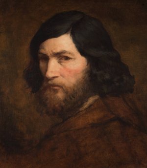 Selbstbildnis by Jean-Francois Millet Oil Painting