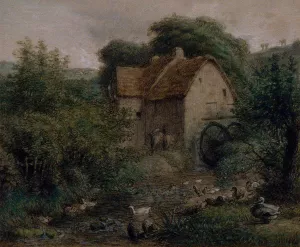 The Old Mill by Jean-Francois Millet Oil Painting