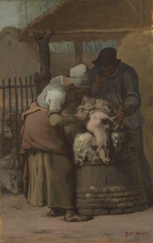 The Sheepshearers by Jean-Francois Millet Oil Painting