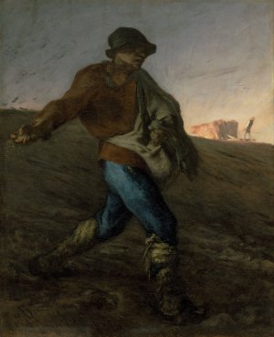 The Sower by Jean-Francois Millet Oil Painting