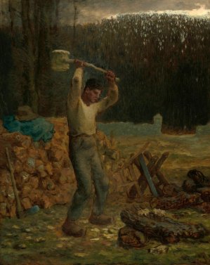 The Woodchopper by Jean-Francois Millet Oil Painting