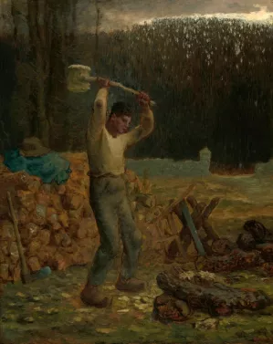 The Woodchopper by Jean-Francois Millet Oil Painting