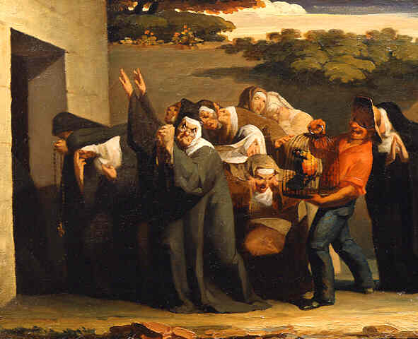 Main Product Photo of Vert Vert, the Nun's Parrot Painting by Jean-Francois Millet
