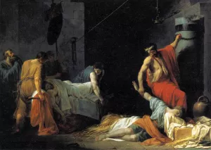 The Funeral of Miltiades painting by Jean-Francois-Pierre Peyron