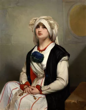 A Sicilian Woman Oil painting by Jean Francois Portaels