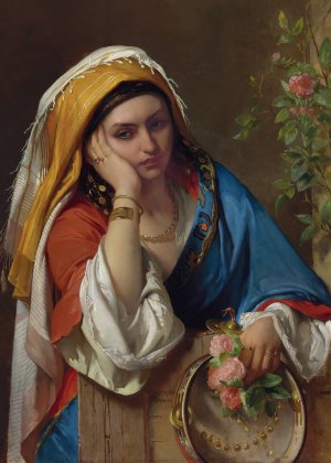 Reverie by Jean Francois Portaels Oil Painting