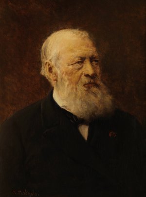 The Writer Hendrik Conscience by Jean Francois Portaels Oil Painting