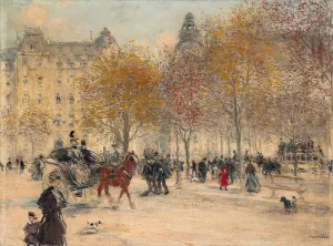 Autumn In Paris Oil painting by Jean Francois Raffaelli