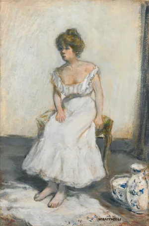 Femme a Sa Toilette by Jean Francois Raffaelli Oil Painting