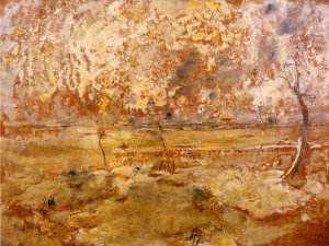 Floods at Saint-Denis Oil painting by Jean-Francois Raffaelli