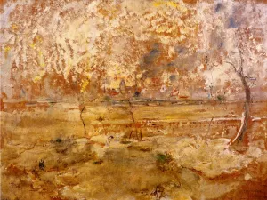 Floods at Saint-Denis by Jean-Francois Raffaelli Oil Painting