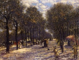 Lane of Trees on the Champs-Elysees
