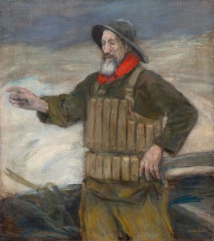 Le Vieux Saveteur Oil painting by Jean Francois Raffaelli