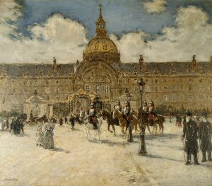 Les Invalides Oil painting by Jean Francois Raffaelli