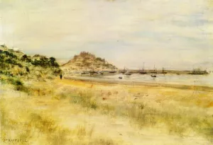 Mont Orgeuil, Gorey, Jersey by Jean-Francois Raffaelli - Oil Painting Reproduction