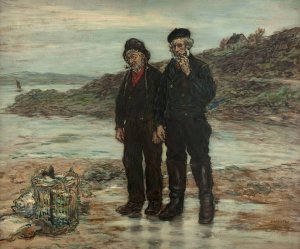 Pecheurs d'Ecosse Oil painting by Jean Francois Raffaelli