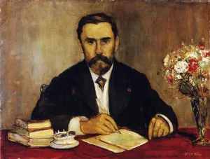 Portrait of Gustave Gevvroy painting by Jean-Francois Raffaelli