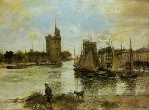 The Port of La Rochelle in Autumn by Jean-Francois Raffaelli - Oil Painting Reproduction