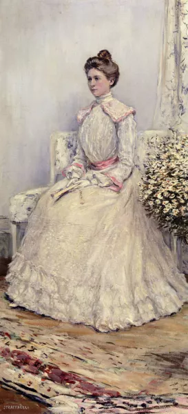 The Wedding Portrait Oil painting by Jean-Francois Raffaelli