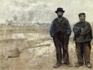 Two Workmen Oil painting by Jean-Francois Raffaelli