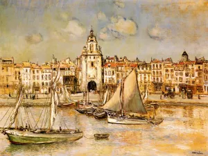 View of La Rochelle by Jean-Francois Raffaelli Oil Painting