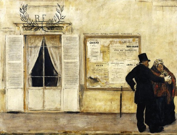 Wedding Invitations by Jean-Francois Raffaelli - Hand-Painted Oil Painting Reproduction