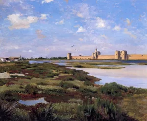 Aigues-Mortes by Frederic Bazille - Oil Painting Reproduction