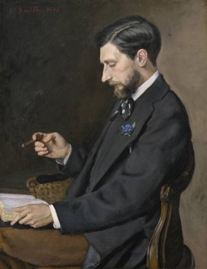 Edmond Maitre by Frederic Bazille Oil Painting
