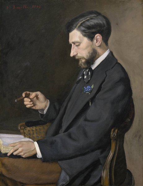 Edmond Maitre  by Frederic Bazille - Hand-Painted Oil Painting Reproduction