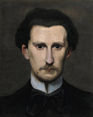 Fragment Du Portrait D'edmond Maitre by Frederic Bazille Oil Painting