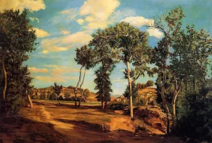 The Banks of the Lez by Frederic Bazille - Oil Painting Reproduction