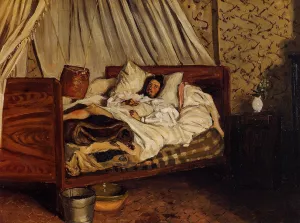 The Improvised Field Hospital also known as Monet after His Accident at the Inn of Chailly by Frederic Bazille Oil Painting