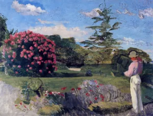 The Little Gardener by Frederic Bazille - Oil Painting Reproduction