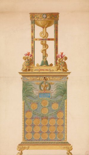 A Medal Cabinet For Napoleon by Jean Guillaume Moitte Oil Painting
