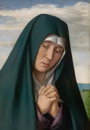 Mourning Virgin by Jean Hey Oil Painting