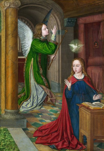 The Annunciation  by Jean Hey - Hand-Painted Oil Painting Reproduction