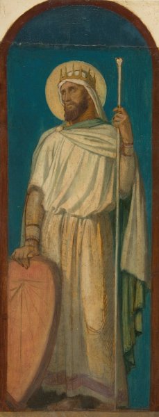 Hezekiah, King of Judah by Jean-Hippolyte Flandrin Oil Painting