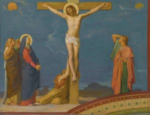 La Mort De Jesus-Christ Sur Le Calvaire by Jean-Hippolyte Flandrin Oil Painting
